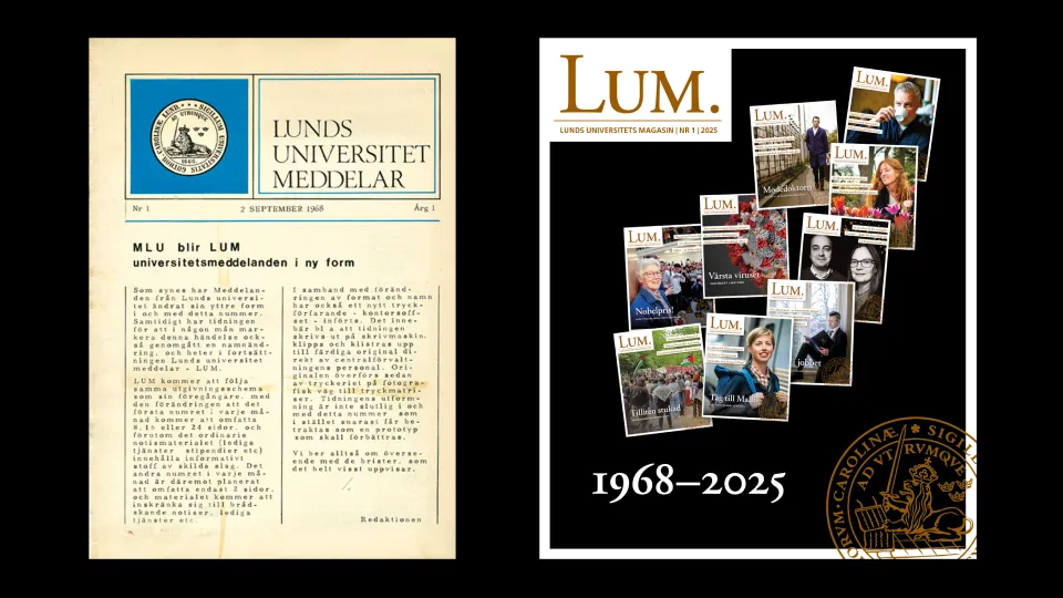 Två tidningsomslag.