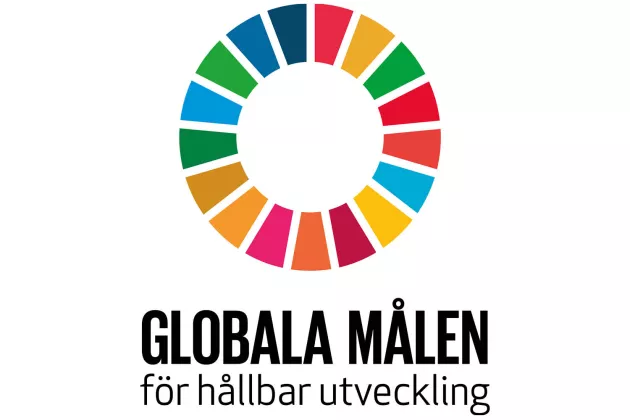 Logotyp för de globala målen.