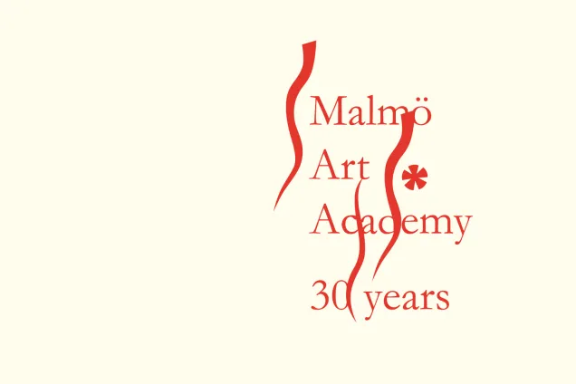 grafisk bild i rött och beige.