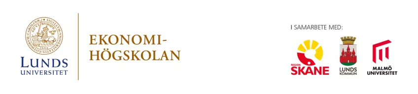 Exempel på när en sublogotyp används tillsammans med andra logotyper. 