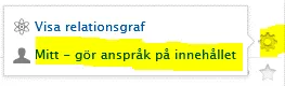 Hur det ser ut i LUCRIS när du vill göra anspråk på en forskningsoutput (bild).