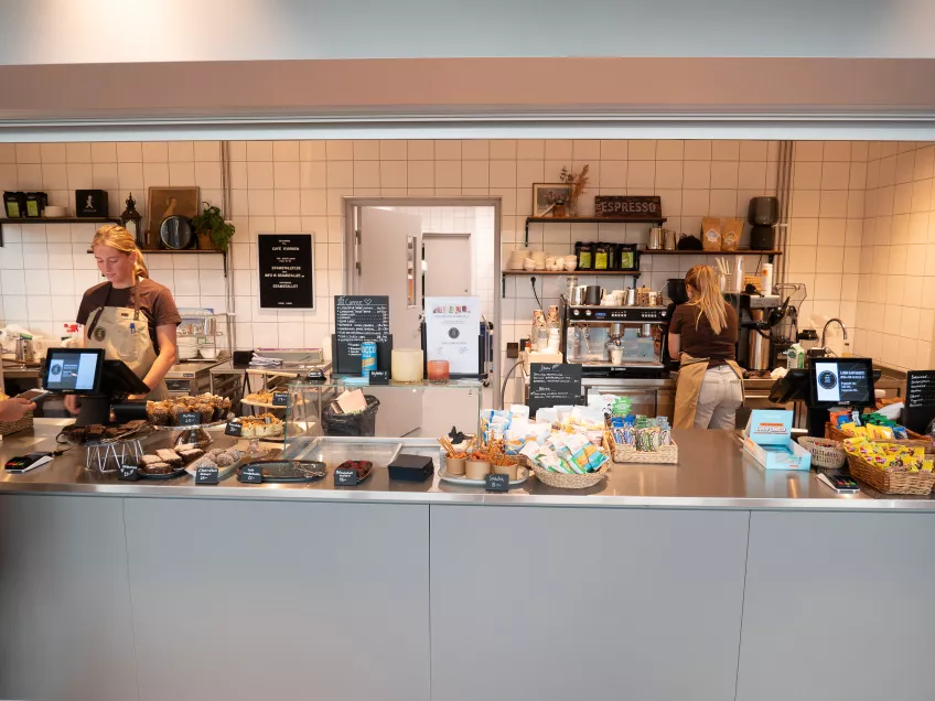 Stamställets café. Foto: Ingemar Hultqvist.