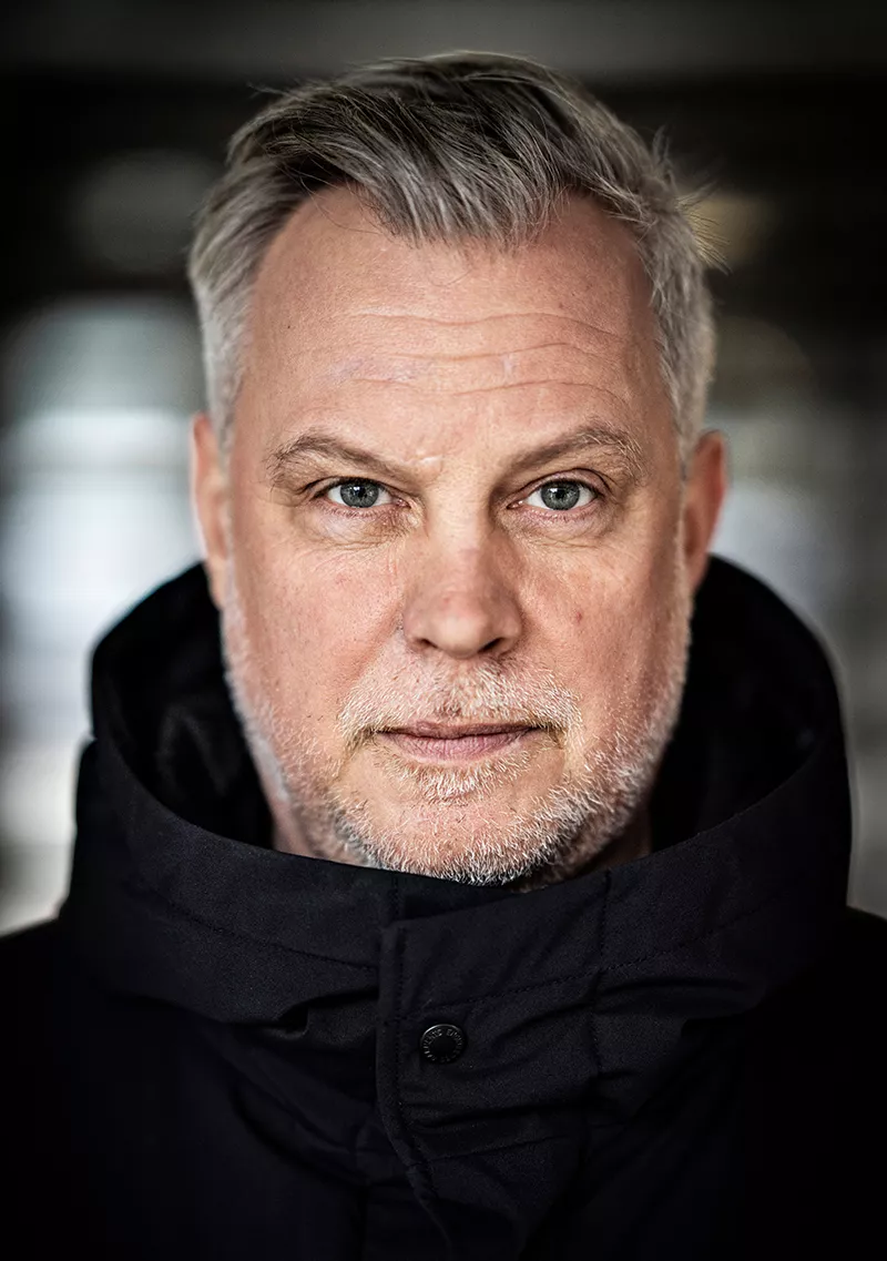 Porträtt av man. Foto. 
