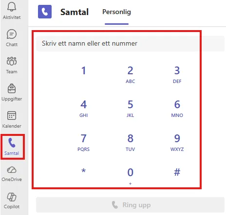 så här ser knapparna ut i Softphone.