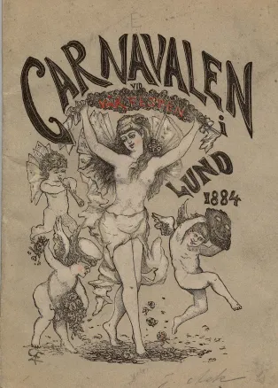 Ett bilderboksomslag från karnevalen 1884.